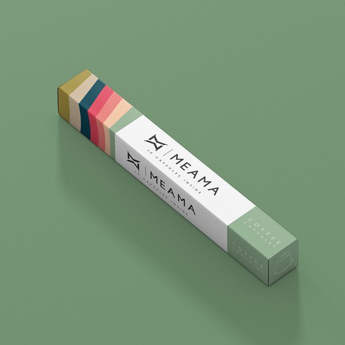 Capsule packaging with the title 'CoffeeCapsules'