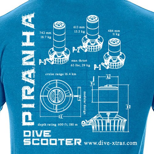 Blueprint design with the title 'Blueprint Schematic T-shirt Design'