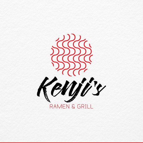 Asian food logo with the title 'Japanese Ramen'