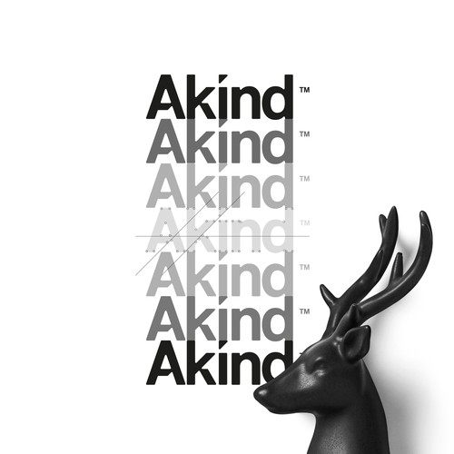 Motion design with the title 'One of Akind wordmark to inspire growth'