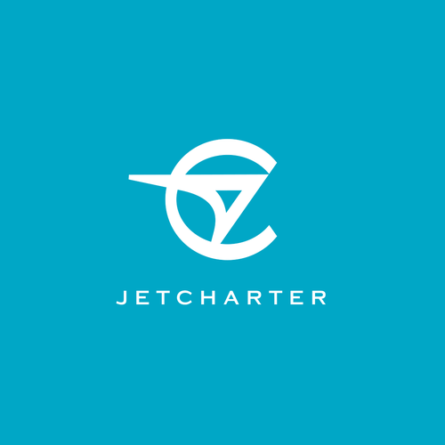 Travel agency logo with the title 'Jetcharter Logo Design proposal'