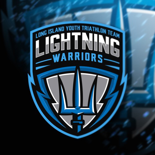 Esports logo with the title 'Lightning Warriors'