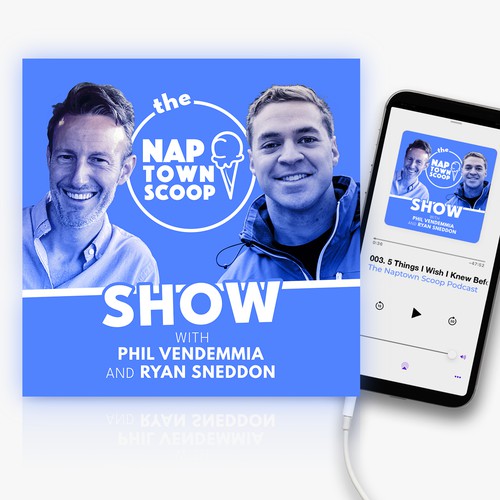 Show design with the title 'Podcast cover for a new project'