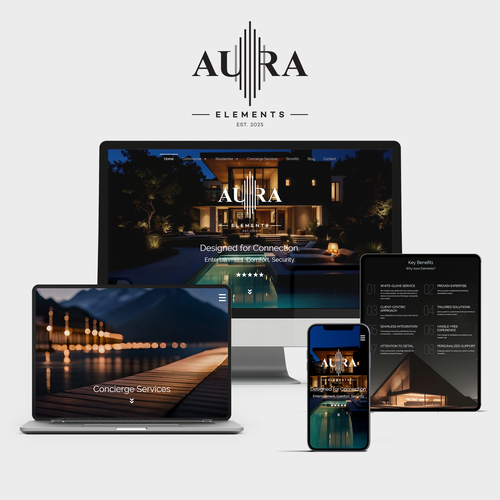 Design with the title 'Corporate Identity & Site for an Energy & Wellness Brand'