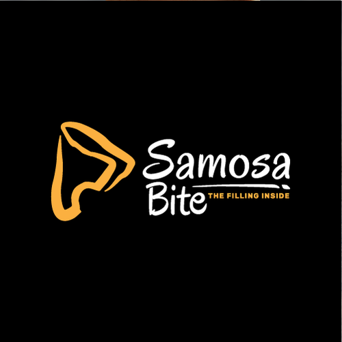 Catering design with the title 'Simple & Playful logo for Samosa Bite'