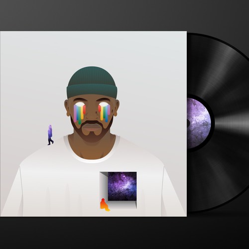 Space artwork with the title 'Album Cover'