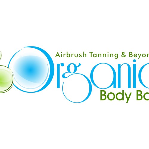 Tanning logo with the title 'organic body bar'