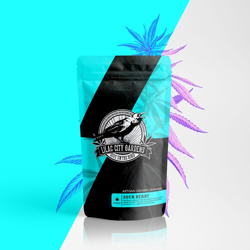 Business packaging with the title 'Sour Berry'