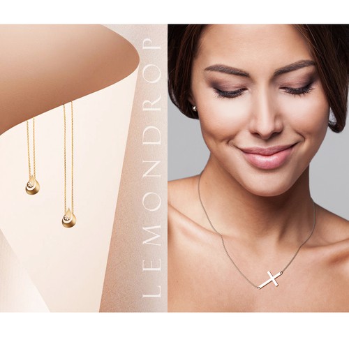 Jewelry design with the title 'LemonDrop Jewelry Design'