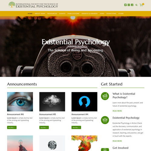 SEO design with the title 'Modern Existential Psychology Society'