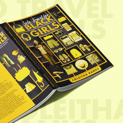 Firefly design with the title 'Solo travel for black girls'