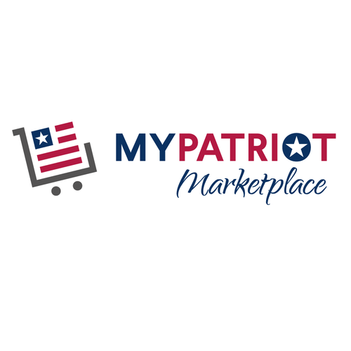 Cart design with the title 'Clever logo for MyPatriot Marketplace'
