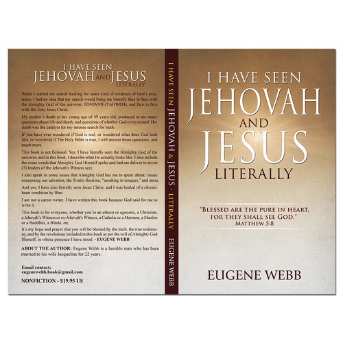 God design with the title 'I have seen Jehovah and Jesus literally'