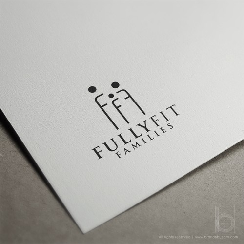 Family logo with the title 'Logo Design Concept for Fully Fit Families'