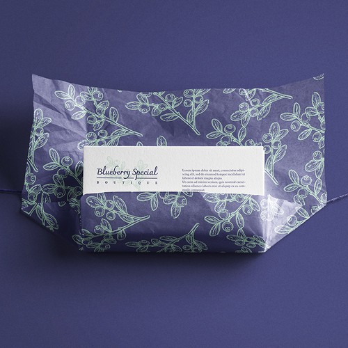 Violet logo with the title 'Blueberry Special Boutique'