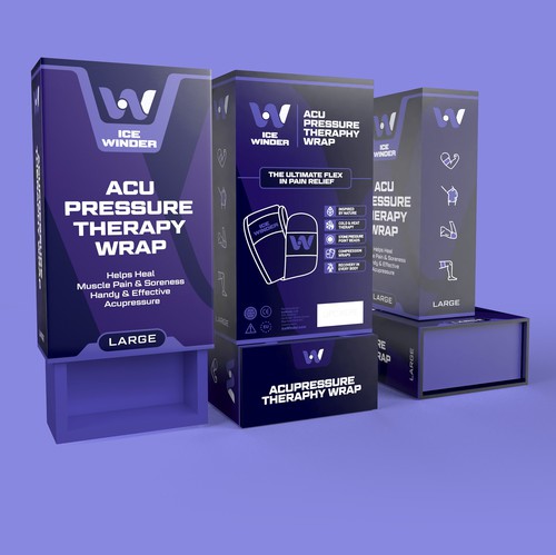 Fitness packaging with the title 'Cold Compression Box Design'