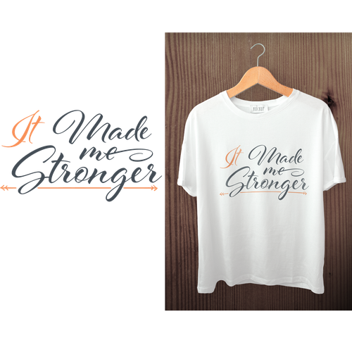 Quote t-shirt with the title 'Typography T-Shirt'