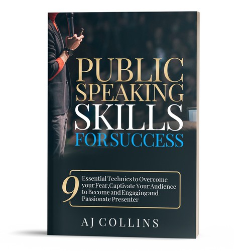 Speaker design with the title 'Public Speaking Skills For Success'