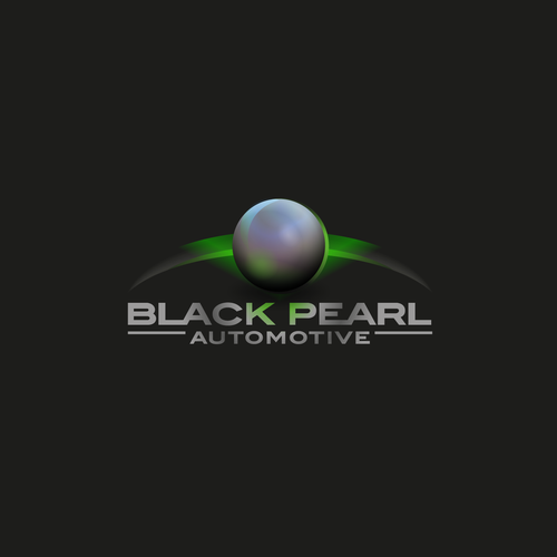 Wheel logo with the title 'Black Pearl Automotive logo'