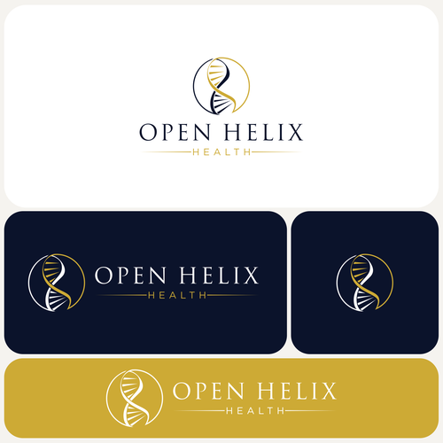 Design with the title 'Open Helix Health logo design'