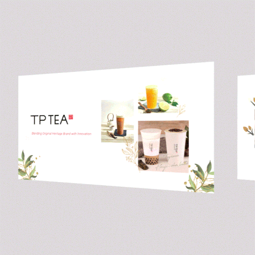 Keynote design with the title 'Drink company presentation'