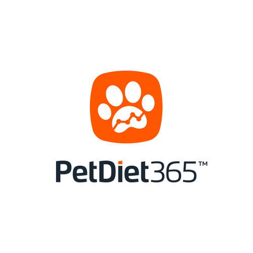 Paw design with the title 'PetDiet365 Logo '