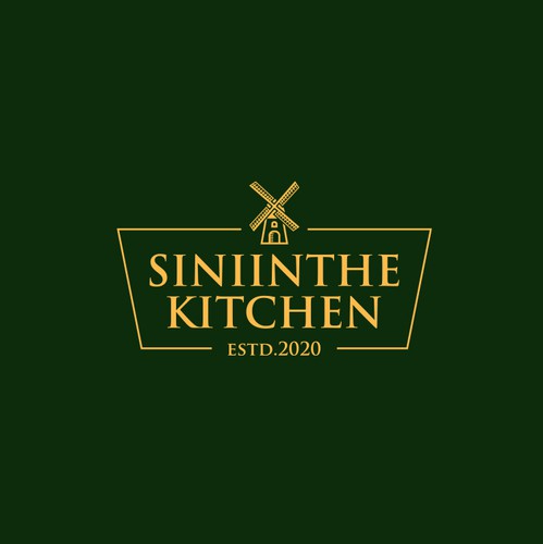 Windmill design with the title 'SiniintheKitchen Logo'