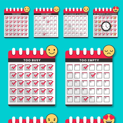 Planner design with the title 'Calendar Design'