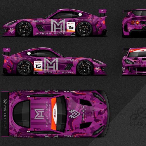 Camouflage design with the title 'GT Race Car '