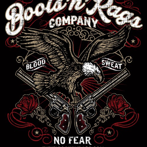 Eagle t-shirt with the title 'Bold vintage tattoo design'