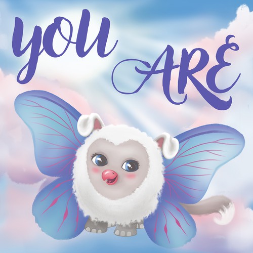 Cute book cover with the title 'Children's book cover'