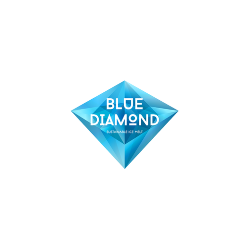 Diamond logo with the title 'Logo for Blue Diamond'