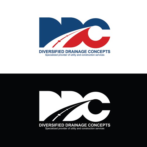 Road logo with the title 'DIVERSIFIED DRAINAGE CONCEPT'