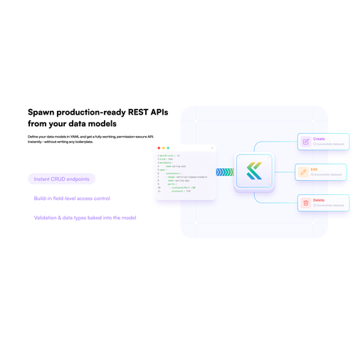 Website illustration with the title 'Modern SaaS Landing Page UI/UX - Developer & API Tool Illustration'