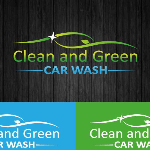 Car care logo with the title 'New logo wanted for Clean and Green Car Wash'