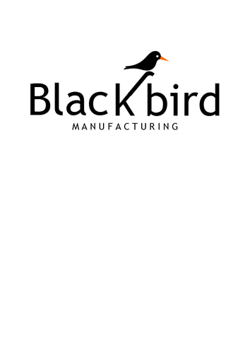 Manufacturing design with the title 'Blackbird Manufacturing'