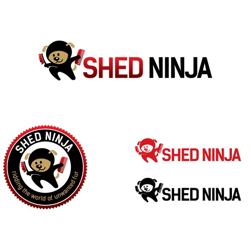 Ninja logo with the title 'Create A Logo For A New Pet Grooming Tool'