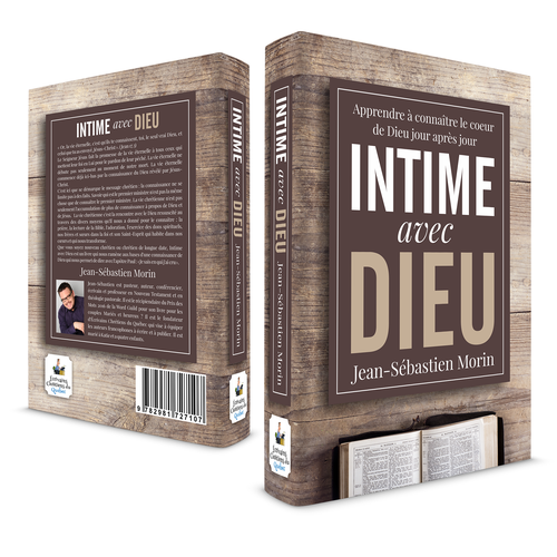 Bible book cover with the title 'Book Cover Design for INTIME avec DIEU'