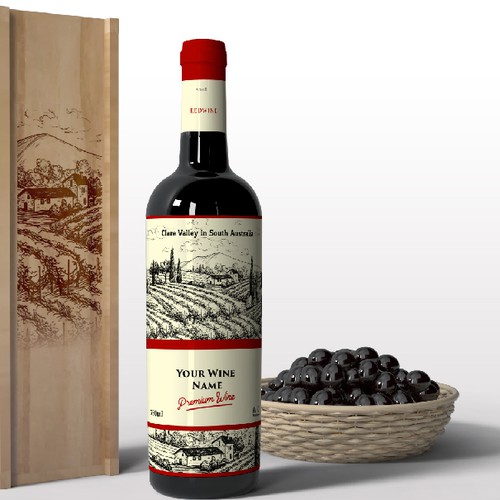 Grape label with the title 'Wine Label'