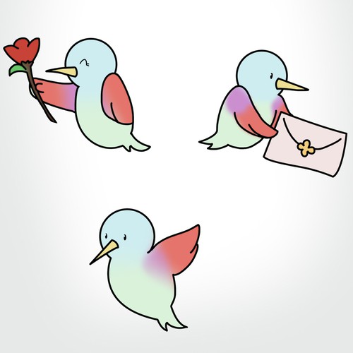 Interactive design with the title 'Friendly Bird'