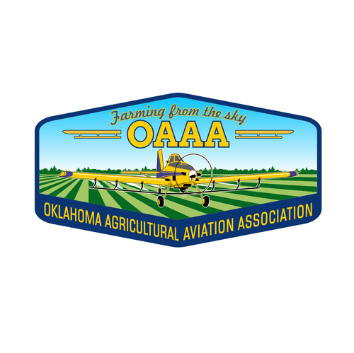 Aviator logo with the title 'Oklahoma Agricultural Aviation Association'