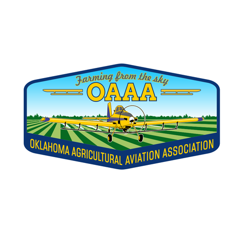 Aviation logo with the title 'Oklahoma Agricultural Aviation Association'