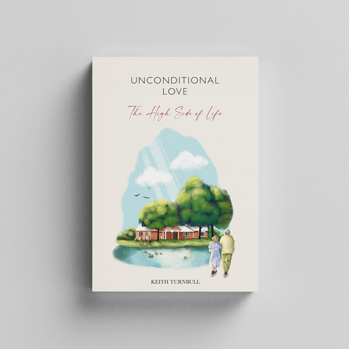 Illustration book cover with the title 'Illustrated book cover'