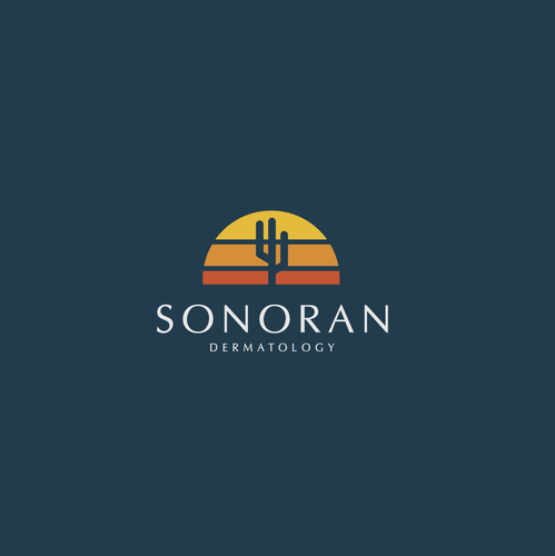 Landscape logo with the title 'Logo contest entry for Sonoran Dermatology'