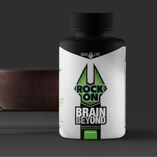 White label with the title 'ROCK ON LABEL'