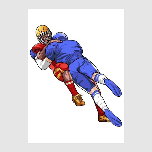 Sports artwork with the title 'American Football '