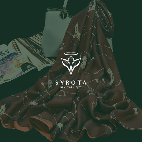 Angel logo with the title 'Elegant design for Syrota NYC'