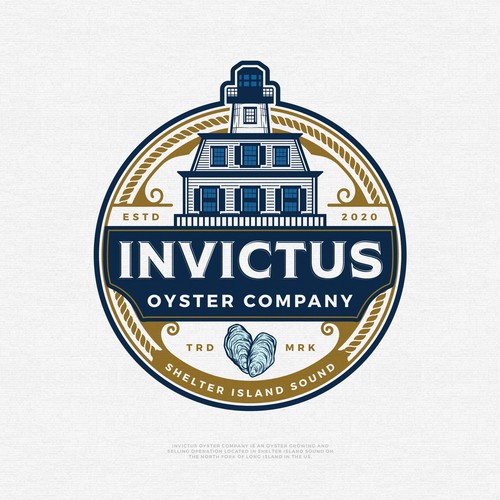 Oyster logo with the title 'Invictus Oyster Company '
