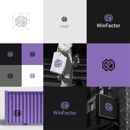 Letter design with the title 'WinFactor'
