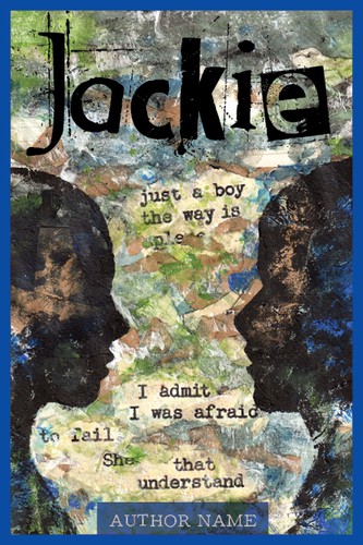 Collage book cover with the title 'Find a face for Jackie!'